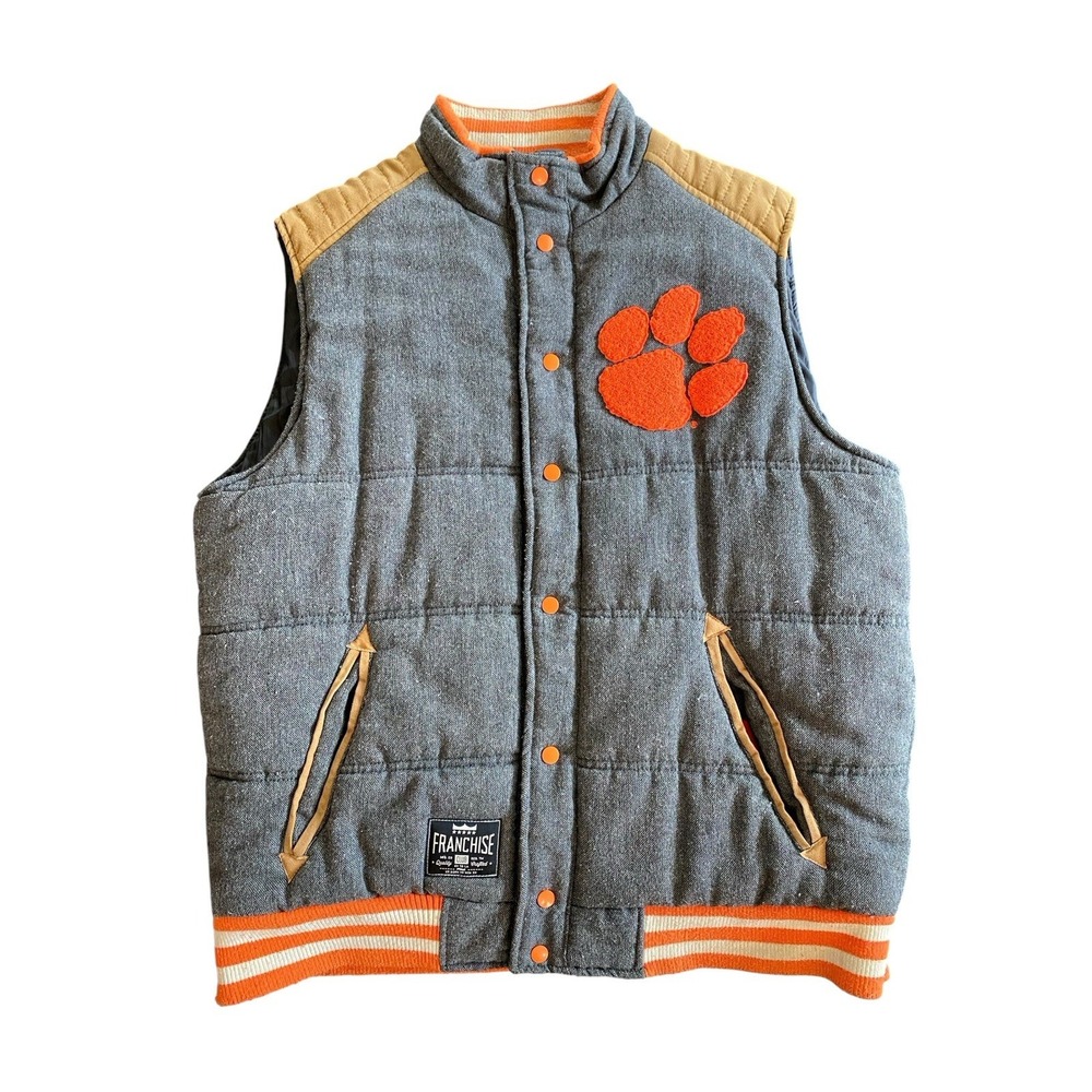 Authentic Mens Franchise‎ Club Clemson Tigers NCAA Football Fall Vest XL
